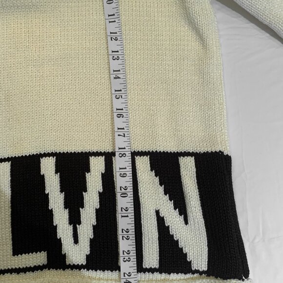 Vintage Knit Sweater Calvin Klein Women's Large Heavy Cotton - Picture 5 of 9
